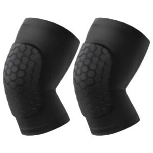 AYBUY Ochraniacze na kolana do siatkówki, Ochraniacze na kolana sportowe unisex, Ochraniacze na kolana do tańca, 1 para antykolizyjnych rękawic kompresyjnych z siateczki, gruba antypoślizgowa gąbka